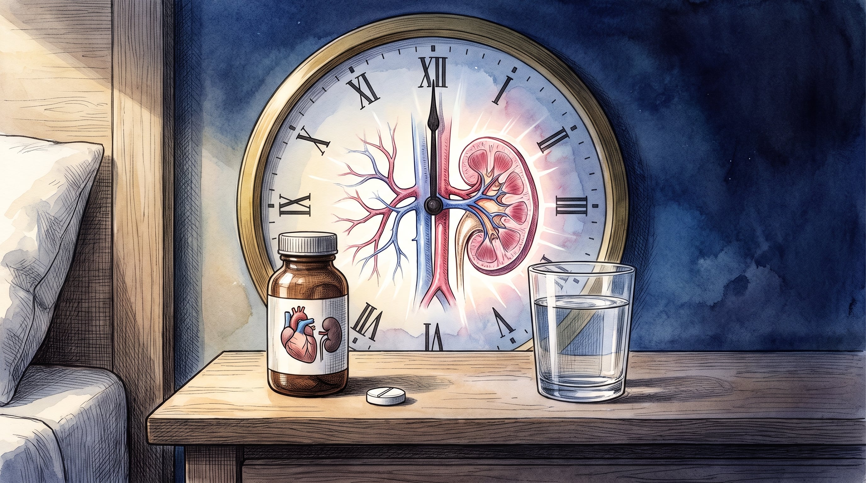 El estudio plantea interrogantes para la cronofarmacología sobre la hora adecuada para administrar los medicamentos contra la hipertensión. (Imagen Ilustrativa Infobae)