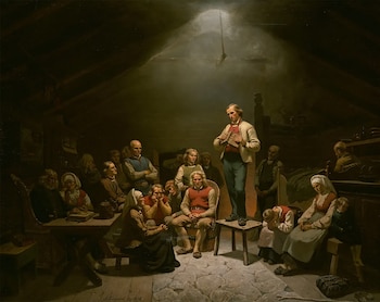 'Reunión de pietistas', 1852, de