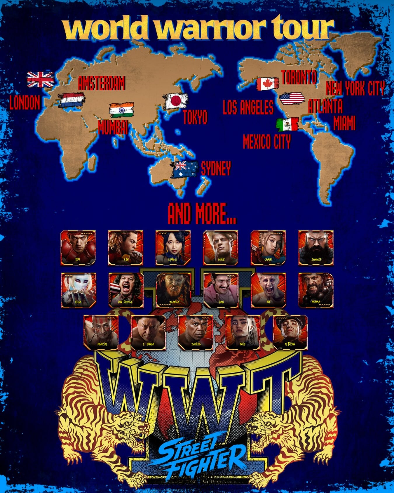 World Warrior Tour en CDMX. (IG - @streetfightermovie)