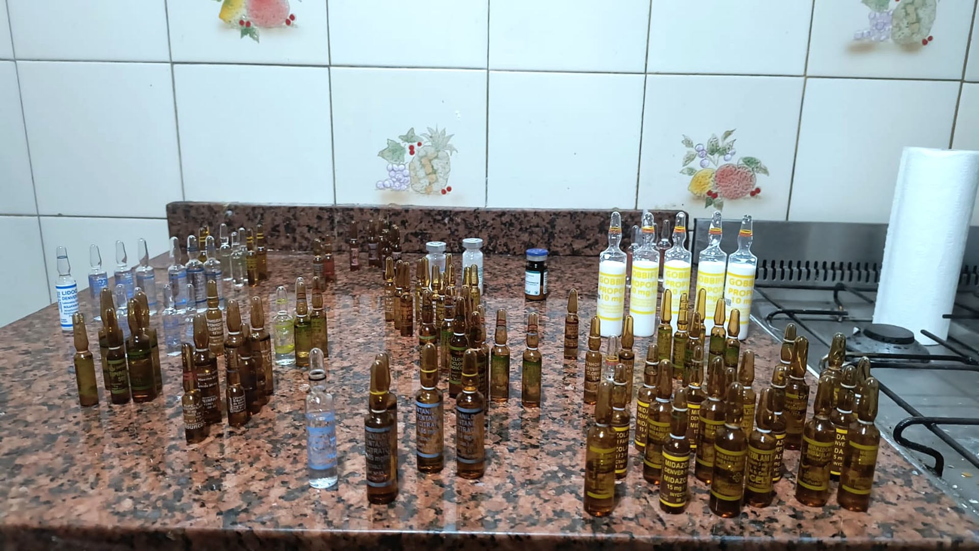 Los medicamentos hallados en la casa del enfermero