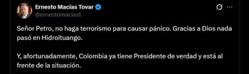 Ernesto Macías - crédito @ernestomaciast/X