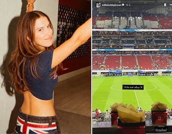 Los famosos presentes en el partido Inglaterra vs Argentina de la Copa del Mundo
