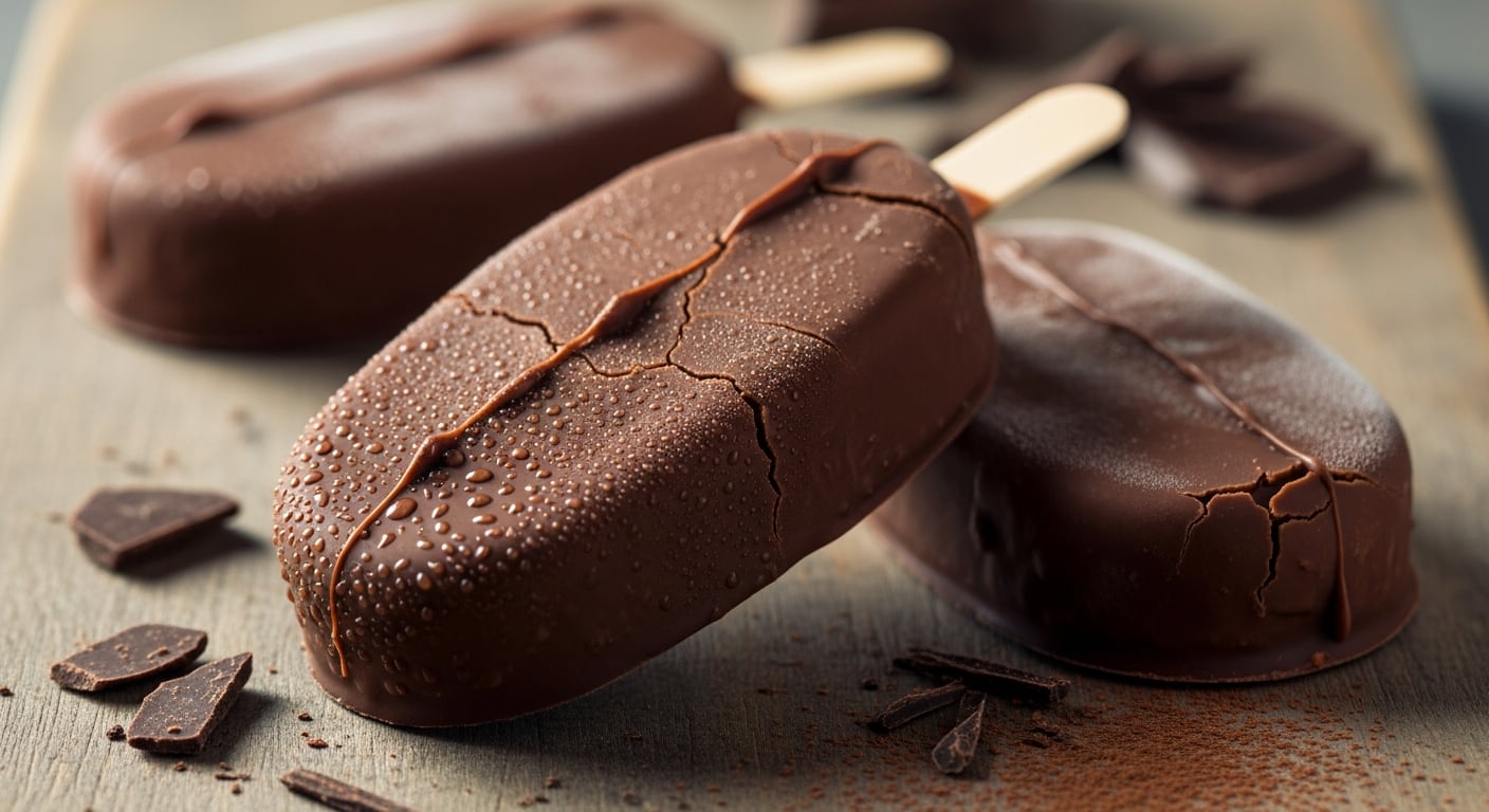 Las paletas de chocomenta se congelan por varias horas antes de sumergirse en chocolate derretido. (Imagen Ilustrativa Infobae)