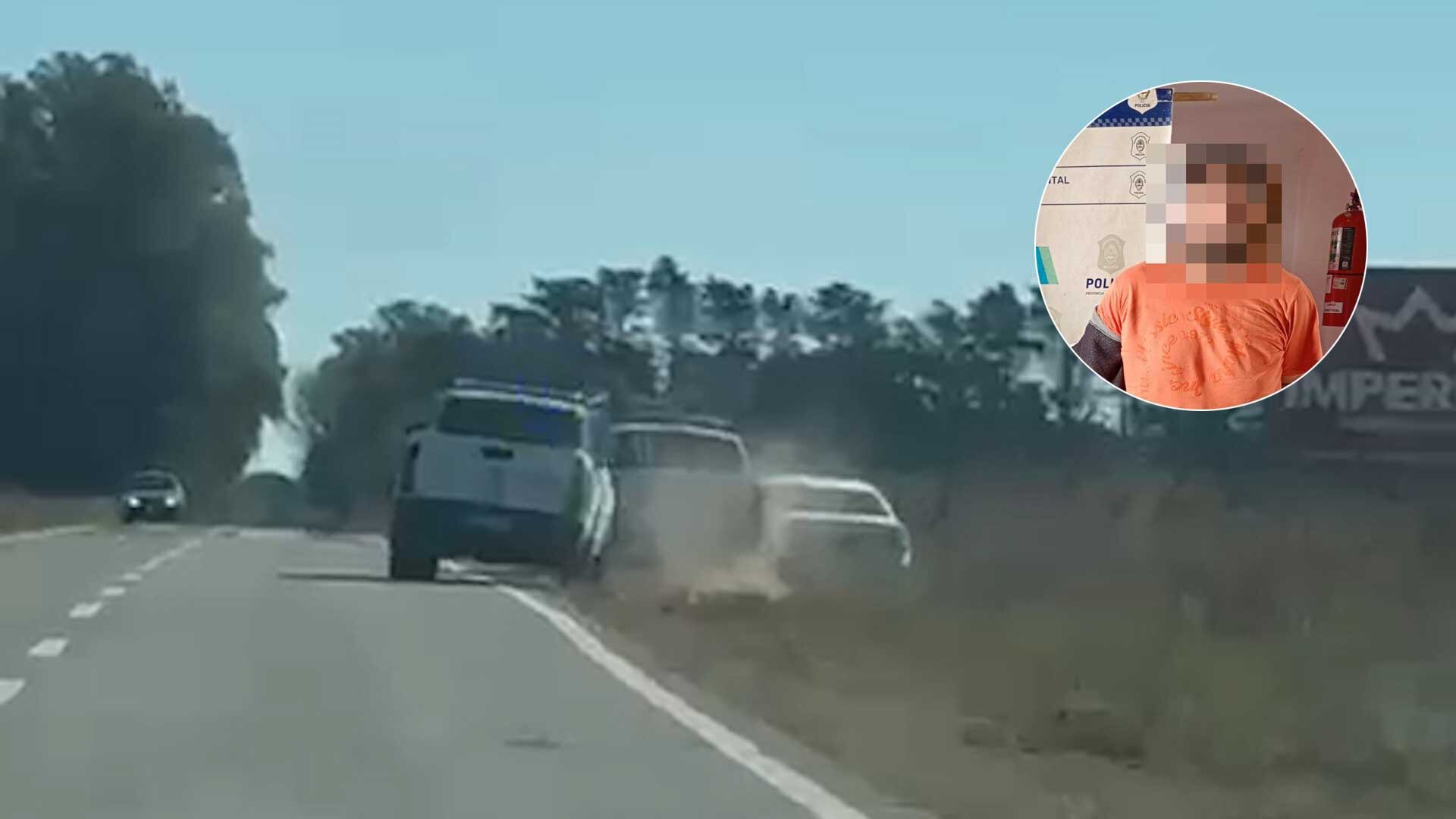 Persecución en Ruta 65 frustra ataque con molotovs a expareja en Junín