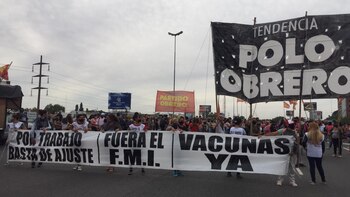La movilización en la Panamericana