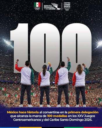 La delegación mexicana vuelve a ser el primer país en superar las 100 medallas