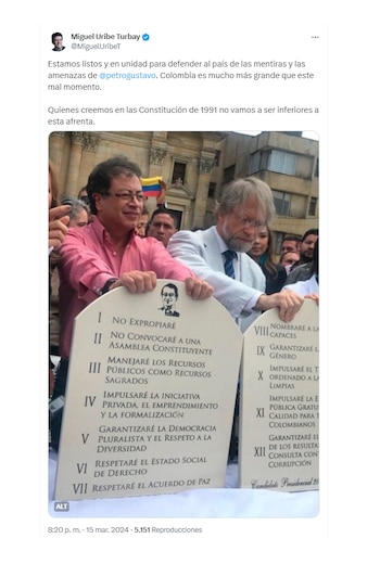 El país político rechazó la