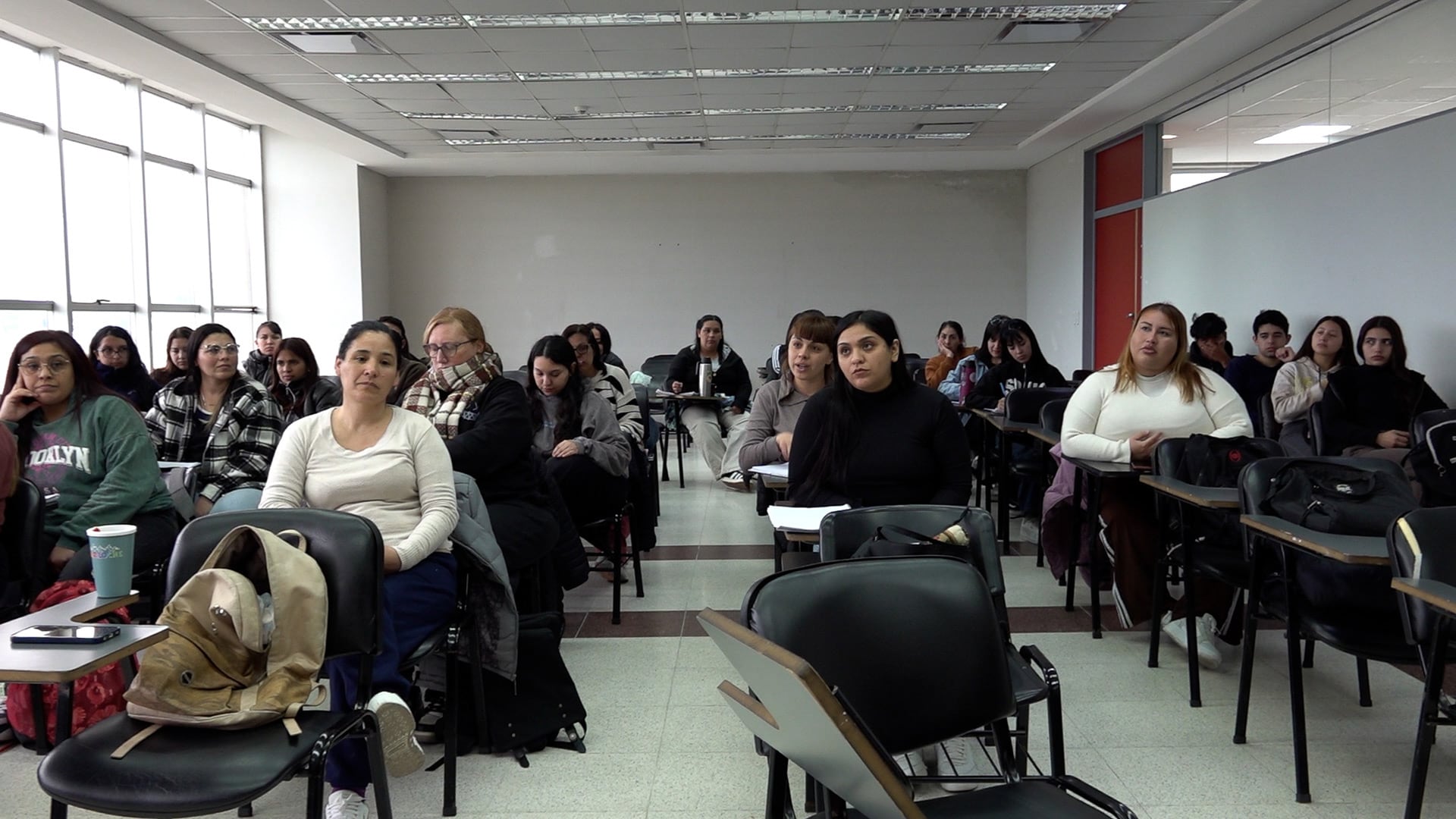 Un aula de primer año de la carrera de Enfermería