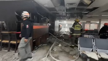 Incendio en Aeropuerto de Monterrey