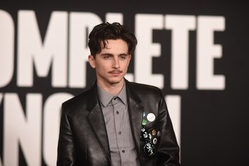 Timothee Chalamet en el estreno