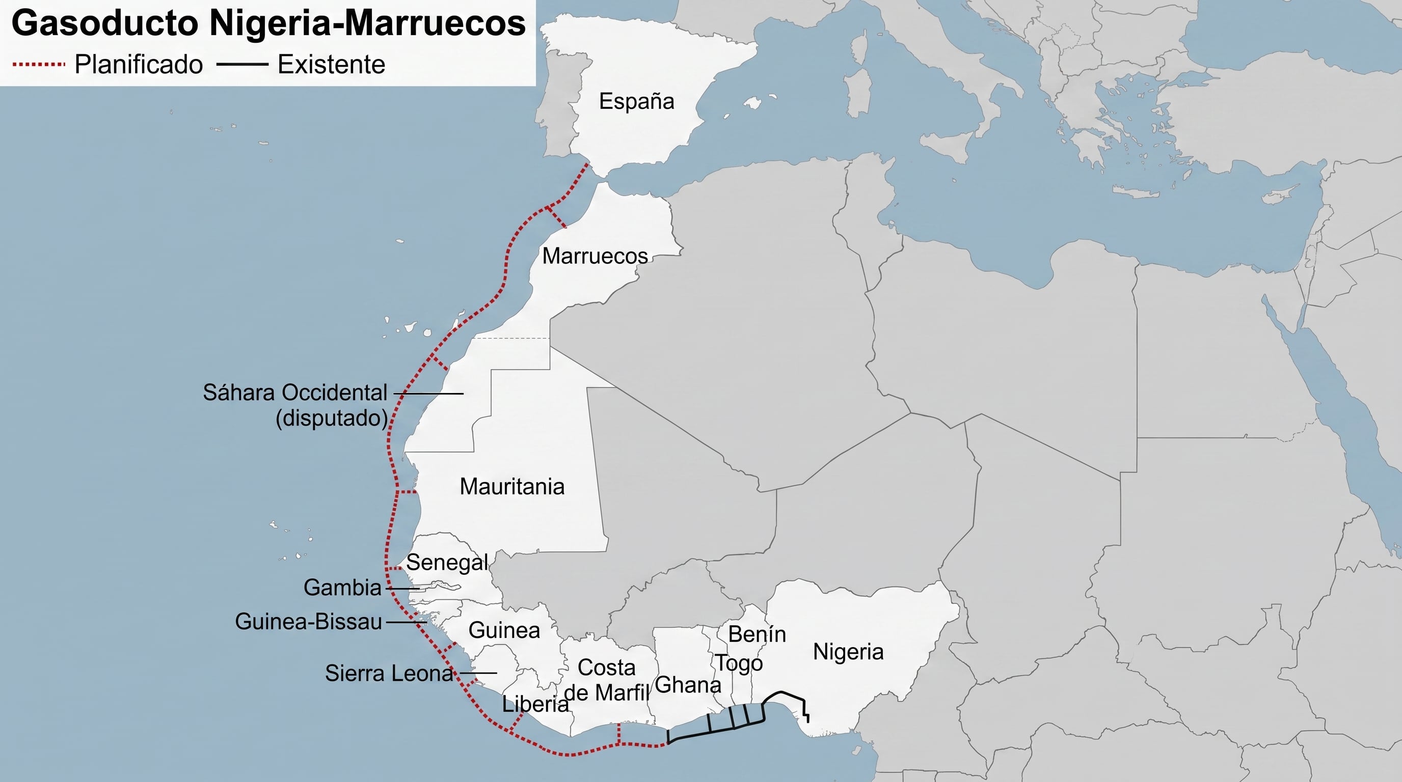 El Gasoducto Atlántico Africano (VisualesIA Scribnews)
