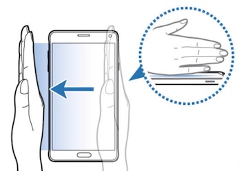 Gesto para hacer capturas de