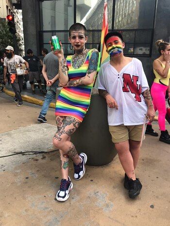 Nahir durante la grabación del