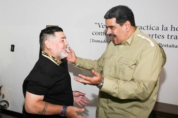 Maradona y Maduro se vieron