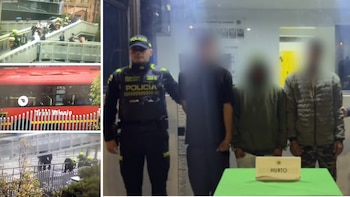 Capturaron en una estación de Transmilenio a tres presuntos ladrones con más de un millón de pesos en licor hurtado: “Se les dañó la fiesta”