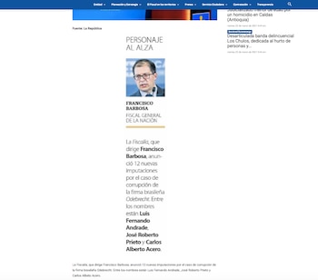 La publicación de la Fiscalía.