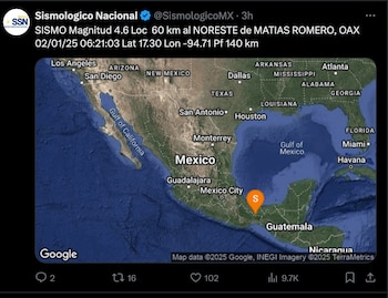 (X @SismologicoMX)