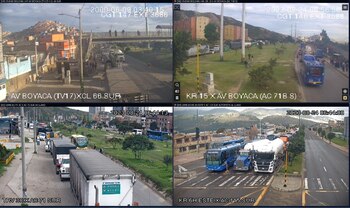 Congestión en la vía Bogotá