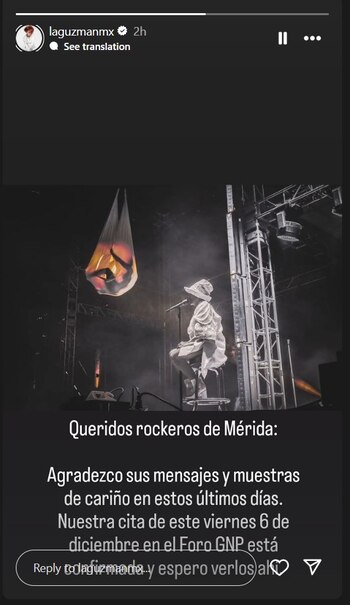 Guzmán retoma su carrera musical