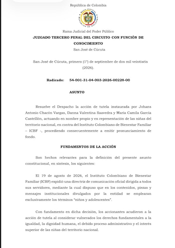 Icbf - crédito @EspinosaRadio/X