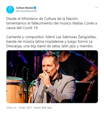 El tuit del Ministerio de