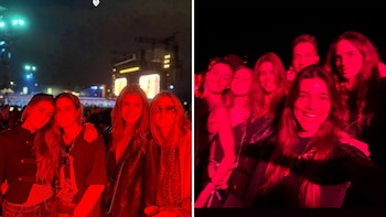 Juliana Awada disfrutó del show de Shakira en España junto a su hija Valentina Barbier y Calu Rivero