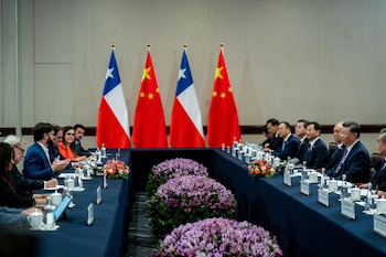 Gabriel Boric y Xi Jinping