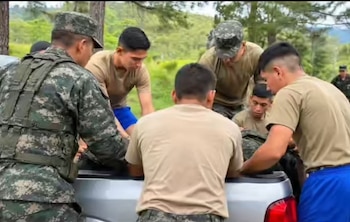 Los ocho soldados fueron movilizados a Tegucigalpa para recibir atención médica tras el incidente registrado el 21 de octubre. (Foto: Cortesía redes sociales)