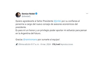 El mensaje de Reidel