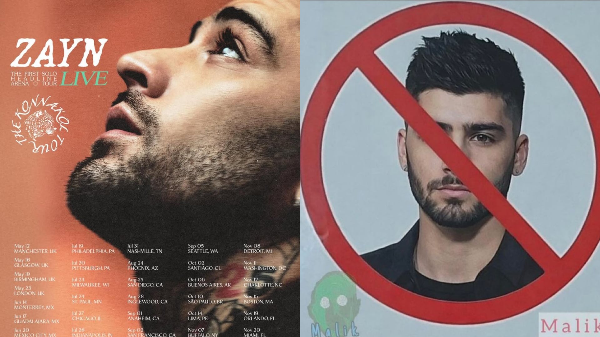 Los mejores memes que dejó el anuncio de los conciertos de Zayn Malik en México