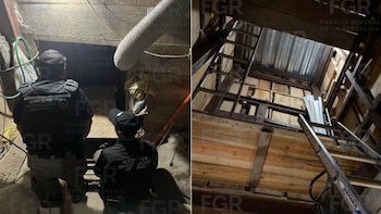 Encuentran túnel deslizante entre Tijuana y San Diego, California, para el trasiego de armas y drogas