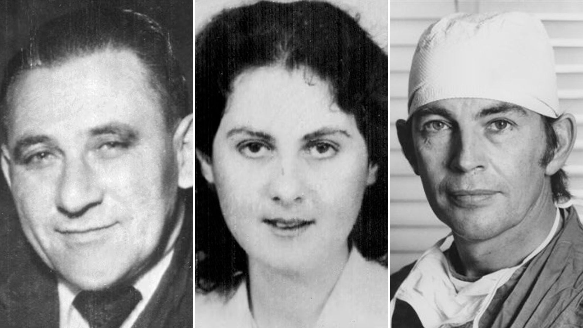 Los protagonistas del primer trasplante de corazón: Louis Washkansky, el trasplantado; Dénise Darvall, la donante, y Christiaan Barnard, el médico que cambió la historia de la Medicina