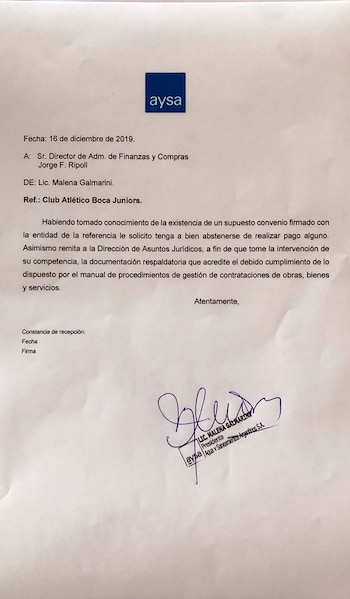 El pedido de la titular