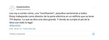 Los tweets del arquitecto