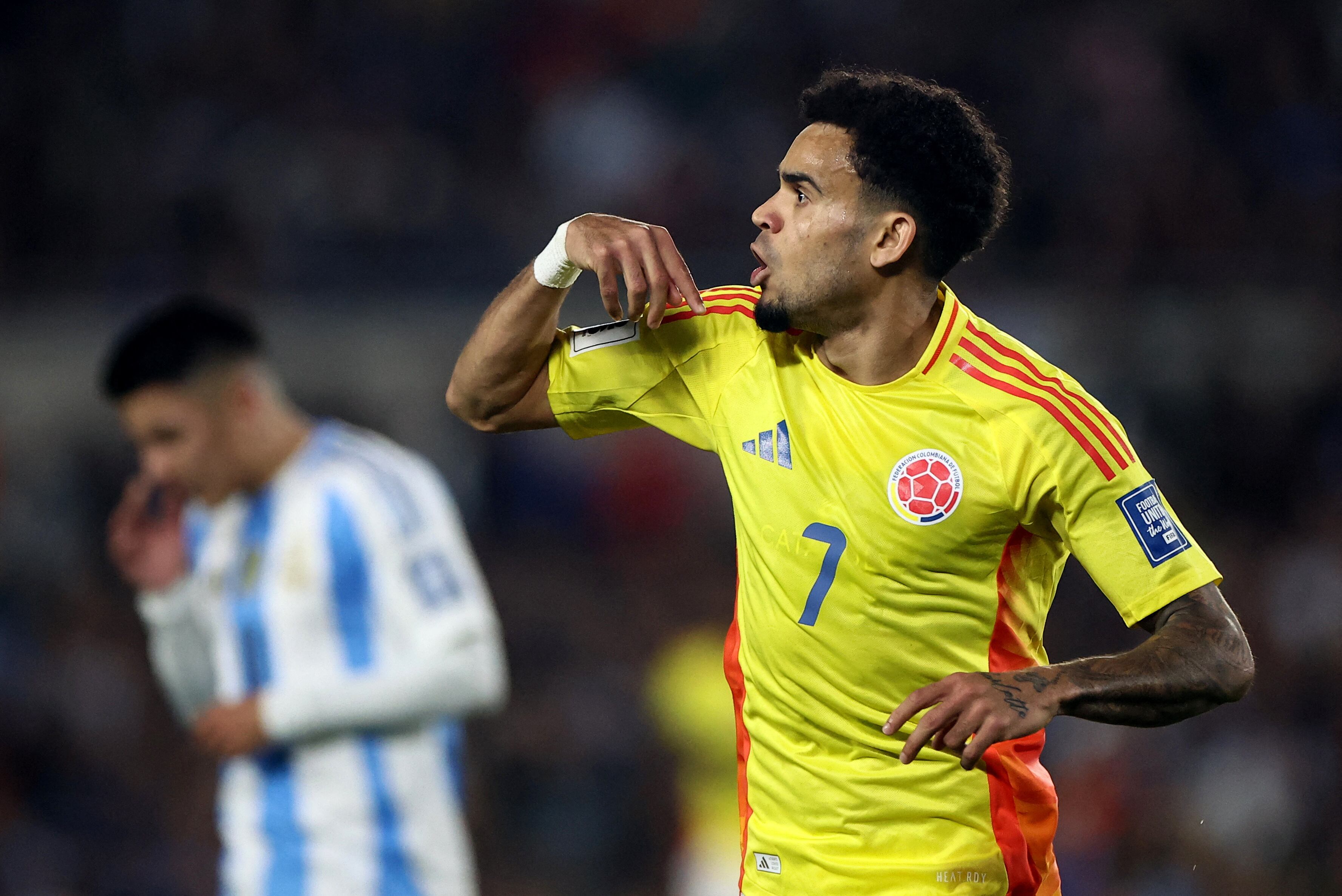 Soccer Football - World Cup - South American Qualifiers - Argentina v Colombia - Estadio Monumental, Buenos Aires, Argentina - June 10, 2025 Colombia