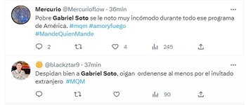 Usuarios evidencian incomodidad de Gabriel