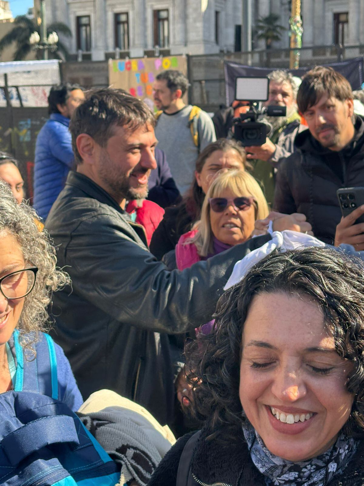 Juan Grabois estuvo presente en la marcha de los referentes por la discapacidad