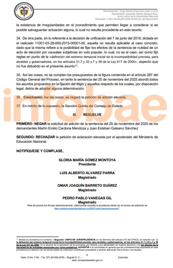 El alto tribunal aclaró que