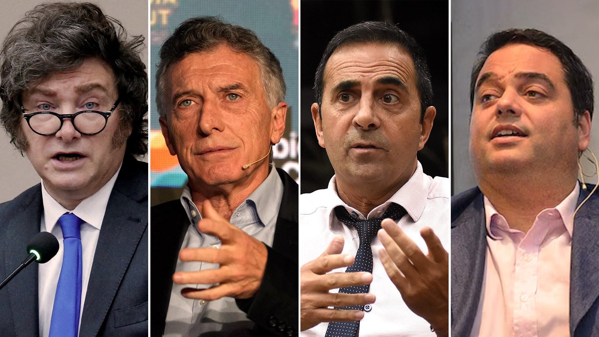 Javier Milei, Mauricio Macri, Julio Cordero y Jorge Triaca