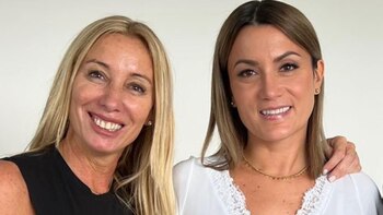 Verónica, junto a Jorgelina, la