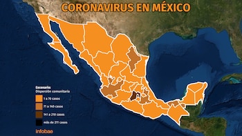 Mapa del coronavirus mexico 040420