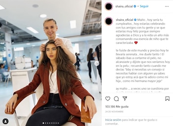 En la imagen, la sentida