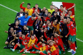 La selección de Marruecos luego