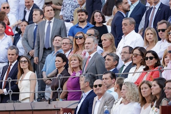 El rey Felipe VI en la Corrida de la Prensa en Las Ventas (EFE)