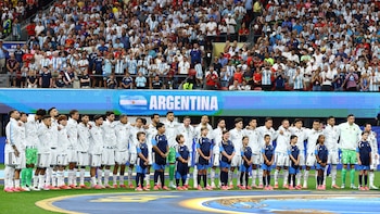 17 fotos del vibrante partido entre Argentina y Egipto por los octavos de final del Mundial