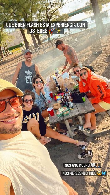 Ivana con amigos en Miami