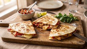 Receta de quesadillas de pollo, rápida y fácil