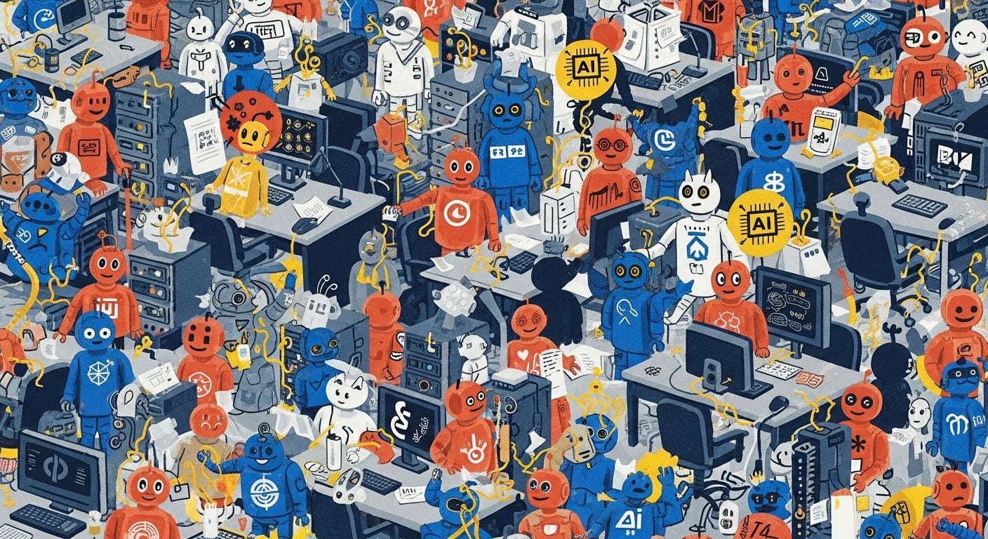 Agentes de IA crean su propio lenguaje durante experimento. (Imagen Ilustrativa Infobae)