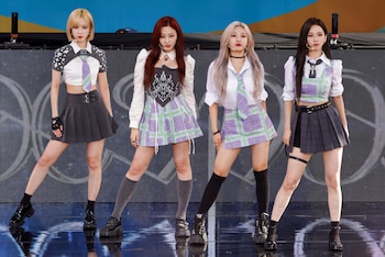 Aespa es un grupo femenino de K-pop de SM Entertainment formado por Karina, Giselle, Winter y Ningning (REUTERS/Eduardo Munoz)