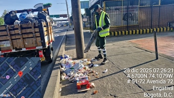 Bogotá amanece con grandes cantidades
